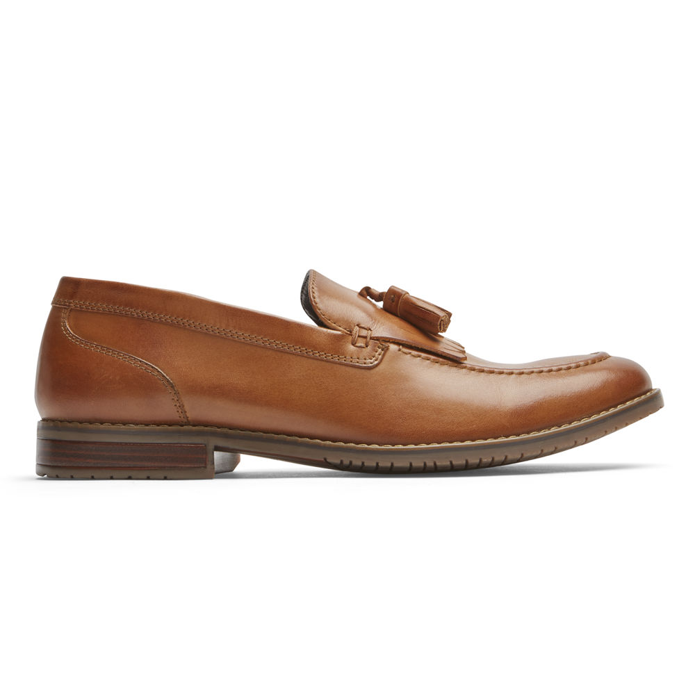 Rockport Mens Style Purpose 3 Tassel - Loafers Brown - CSF647328